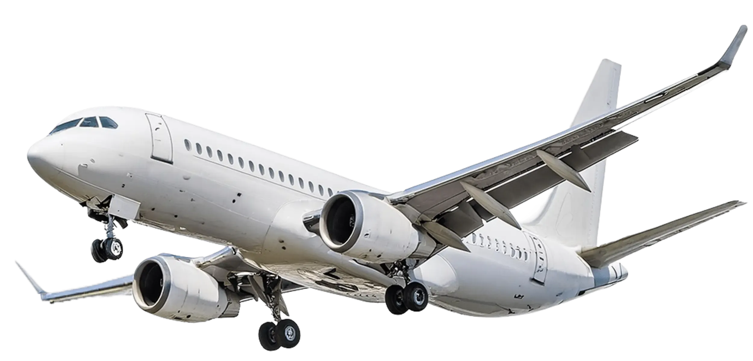 Avioneta comercial volando en el cielo azul con nubes blancas