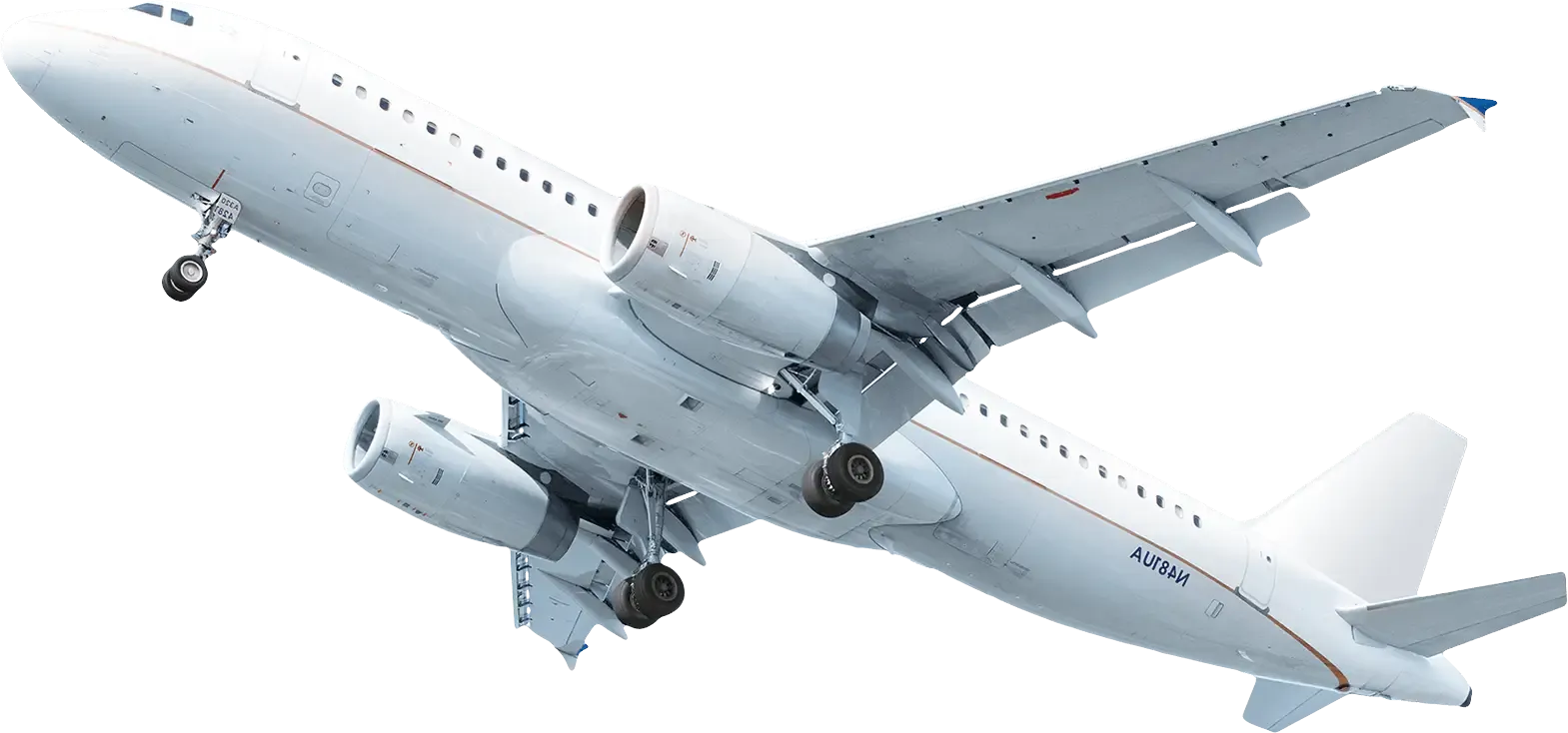 Avioneta comercial volando en el cielo azul con nubes blancas